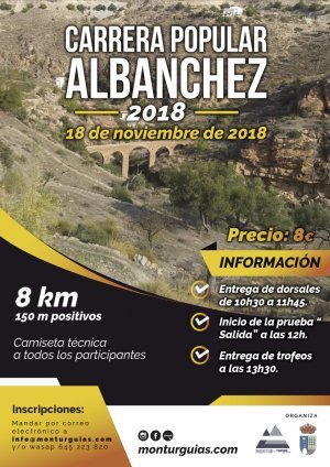 Cartel Carrera Popular Albanchez 2018
