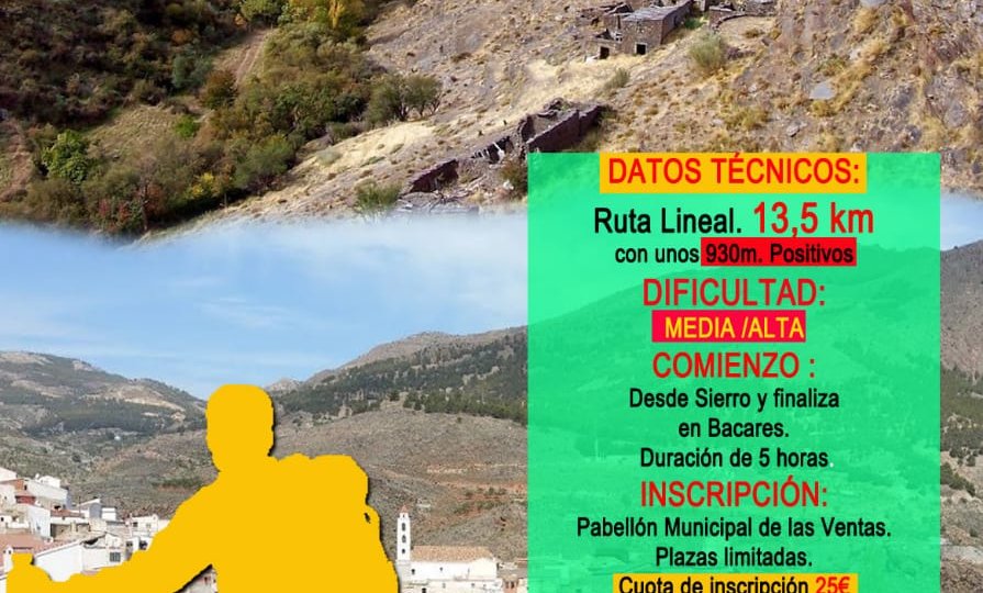 Cartel Senderismo Filabres, Sierro-Bacares
